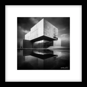 Modernist Glass Reflection