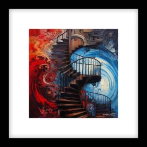Calm Ascent – The Stairway Wall Art | The Stairway Series