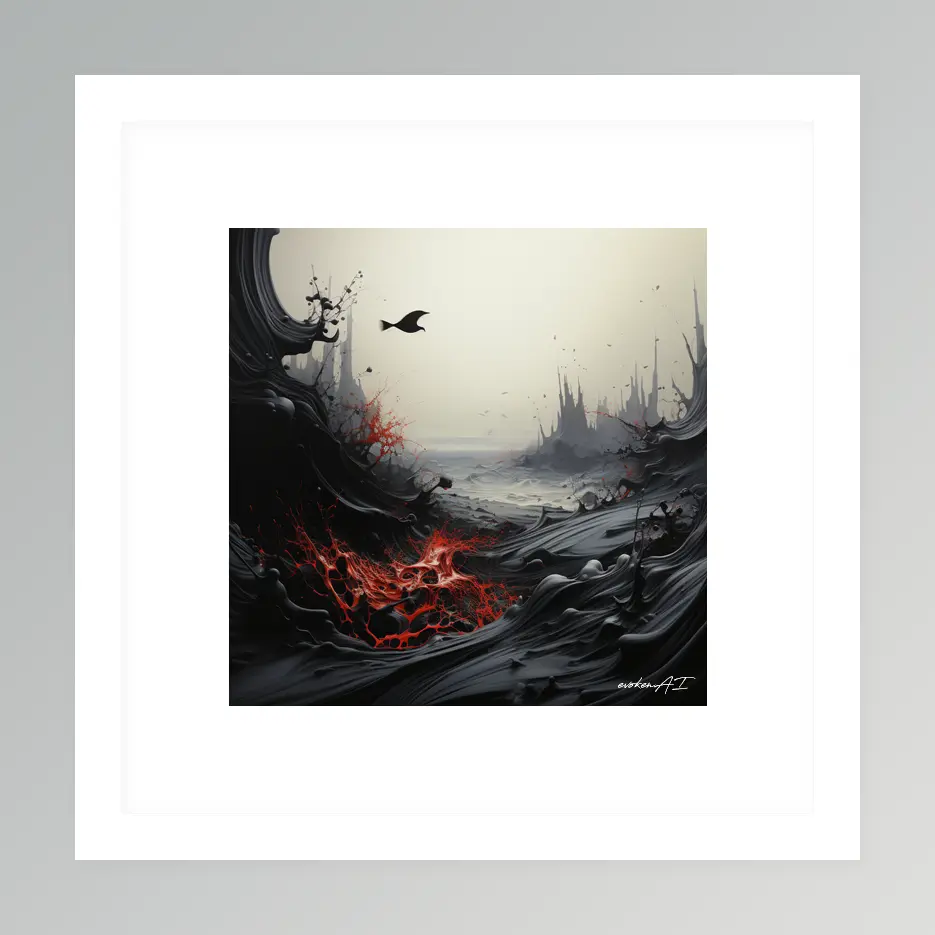 Enduring Light – River Run - Red Wall Art | River Run - Red Series - Image 2