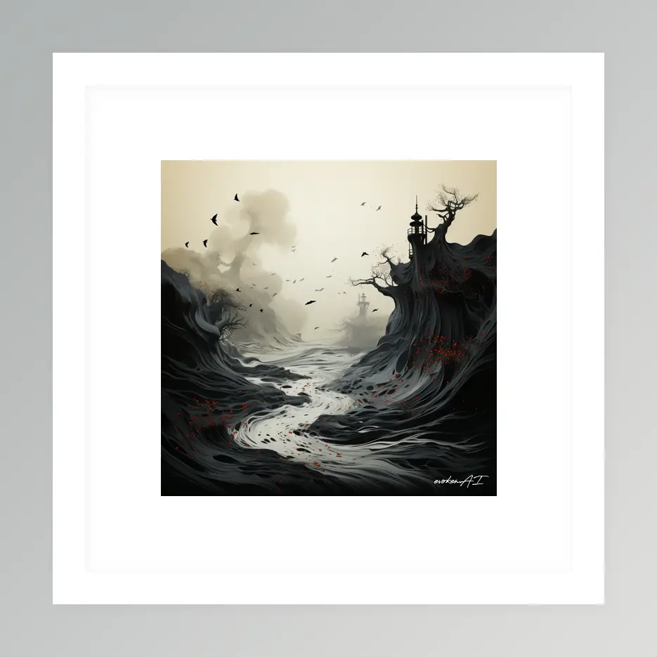 Deep Presence – River Run - Red Wall Art | River Run - Red Series - Image 2