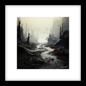 Held in Motion – River Run - Red Wall Art | River Run - Red Series