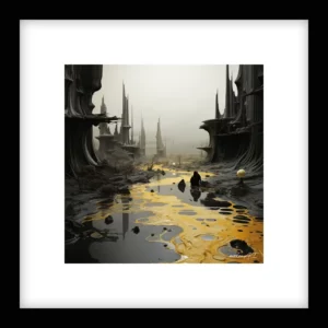 Steady Resolve – River Run - Yellow Wall Art | River Run - Yellow Series
