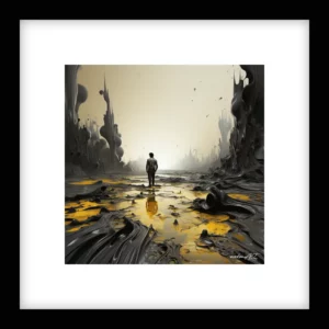 Timeless Stillness – River Run - Yellow Wall Art | River Run - Yellow Series