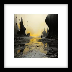 Quiet Force – River Run - Yellow Wall Art | River Run - Yellow Series