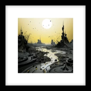 Measured Calm – River Run - Yellow Wall Art | River Run - Yellow Series