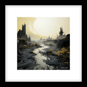 Enduring Light – River Run - Yellow Wall Art | River Run - Yellow Series
