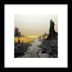 Held in Motion – River Run - Yellow Wall Art | River Run - Yellow Series