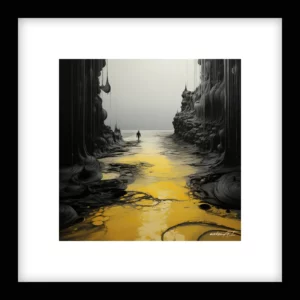 Unbroken Line – River Run - Yellow Wall Art | River Run - Yellow Series