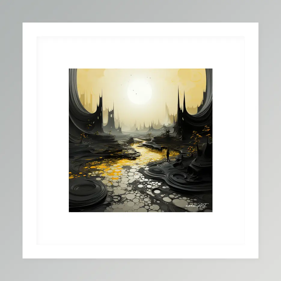Quiet Force – River Run - Yellow Wall Art | River Run - Yellow Series - Image 2