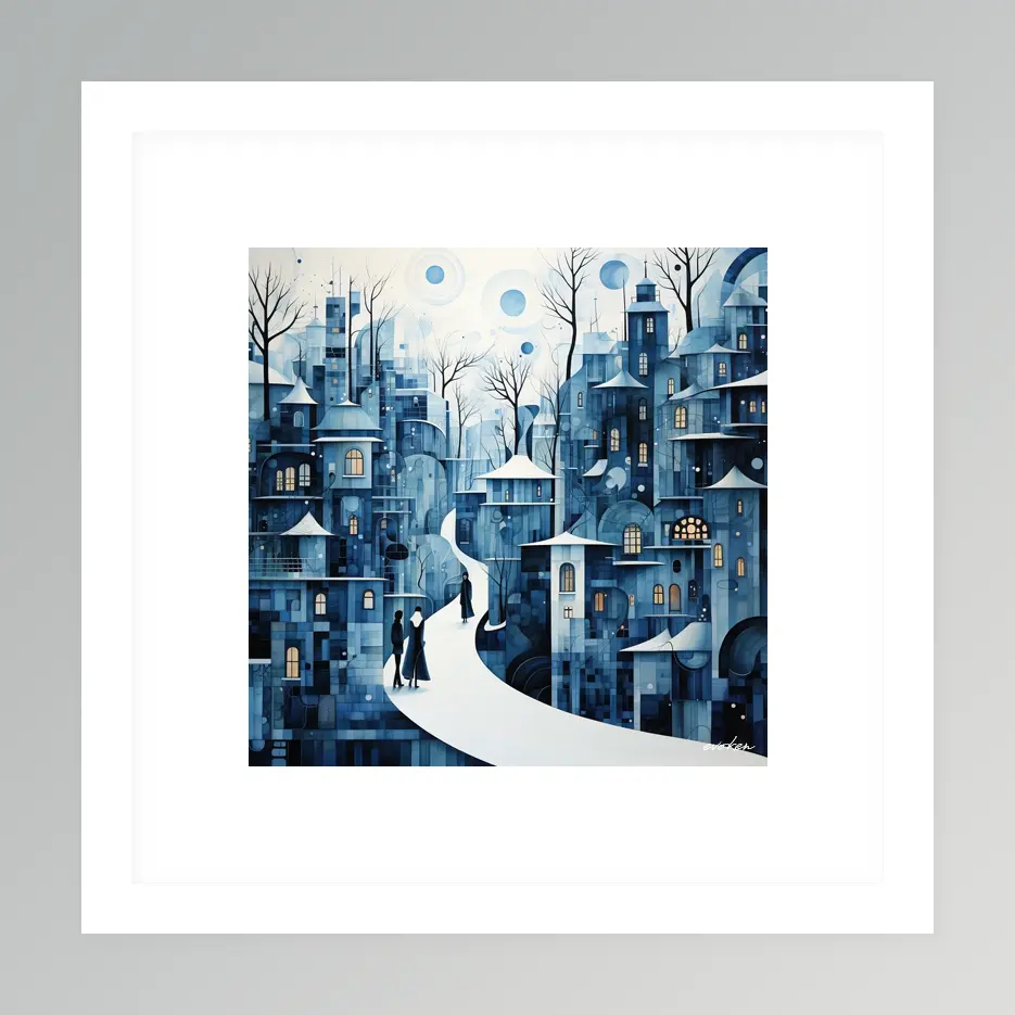 Unbroken Line – Winter Cityscapes Wall Art | Winter Cityscapes Series - Image 2