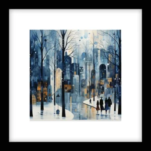 Silent Drift – Winter Cityscapes Wall Art | Winter Cityscapes Series