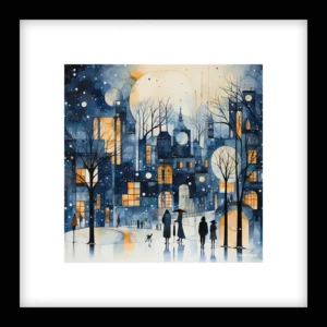 Between Moments – Winter Cityscapes Wall Art | Winter Cityscapes Series