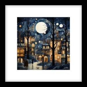 Timeless Stillness – Winter Cityscapes Wall Art | Winter Cityscapes Series