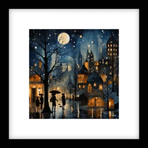 Silent Drift – Winter Cityscapes Wall Art | Winter Cityscapes Series