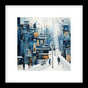 Still Balance – Winter Cityscapes Wall Art | Winter Cityscapes Series