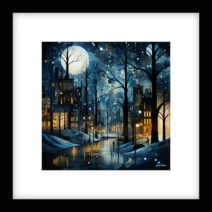 Held in Motion – Winter Cityscapes Wall Art | Winter Cityscapes Series