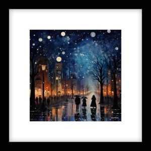 Calm Ascent – Winter Cityscapes Wall Art | Winter Cityscapes Series