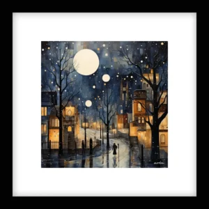Timeless Stillness – Winter Cityscapes Wall Art | Winter Cityscapes Series