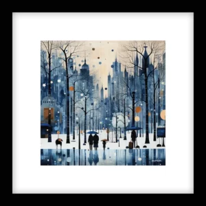 Measured Calm – Winter Cityscapes Wall Art | Winter Cityscapes Series