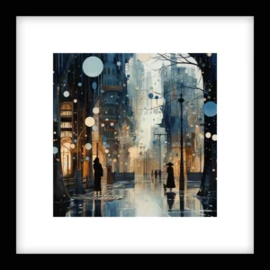 Held in Motion – Winter Cityscapes Wall Art | Winter Cityscapes Series