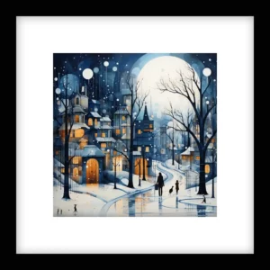 Soft Horizon – Winter Cityscapes Wall Art | Winter Cityscapes Series
