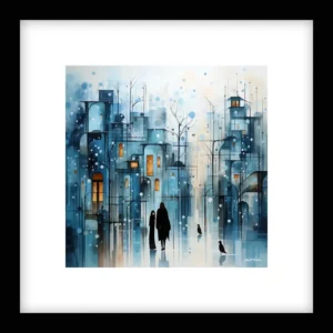 Deep Presence – Winter Cityscapes Wall Art | Winter Cityscapes Series