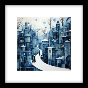 Unbroken Line – Winter Cityscapes Wall Art | Winter Cityscapes Series
